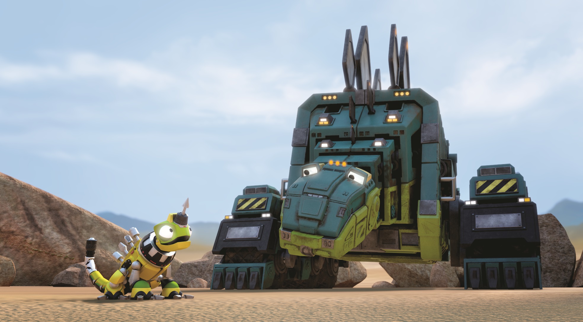 DINOTRUX - DINOTRUX T-Truck Ty, Revvit adında bir reptool ile arkadaş olur. Birlikte, acımasız D-Struct’lara karşı koymak için bir grup dinotruxu bir araya getirirler.