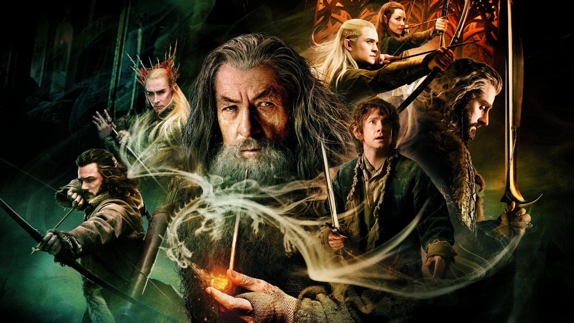 THE HOBBIT: THE DESOLATION OF SMAUG - HOBBIT: SMAUG'UN ÇORAK TOPRAKLARI Bilbo, Thorin Meşekalkan ve 12 cüce ile çıktığı yolculuğa devam etmektedir. Kuytuorman’a doğru giden ve ejderha Smaug’un yıllardır hüküm sürdüğü Yalnız Dağ’a ve kayıp Erebor Cüce Krallığı’na ulaşmak için atıldıkları macerada