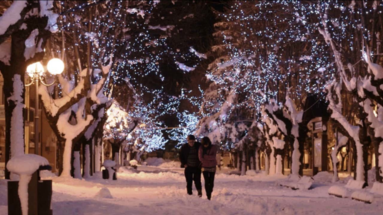 SNOWSCAPE - KAR Donato, yeşil bir otomobil ile yola çıkmıştır. Sanki birini arar gibi bir hali vardır. Yolda bir kadına rastlar. Gangsterlerden çaldığı bir şey nedeni
