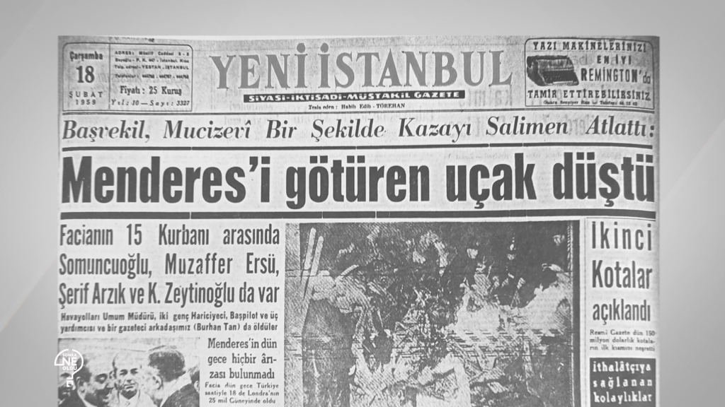 Adnan Menderes’in Londra’da geçirdiği uçak kazasından sonra ne oldu? Radyasyonlu çay için kimler ne demişti? Devrim otomobili rüyası nasıl sona erdi? Buna benzer sayısız manşetin ardından gelişen olaylar. Barış Keskin'in sunumuyla, unutulmayan manşetlerin izinde bir fikri takip serüvenine davetlisiniz...